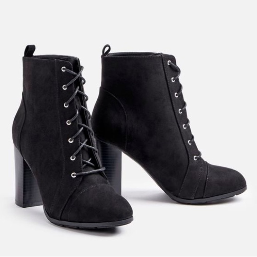 JustFab Black Magnolia Bootie